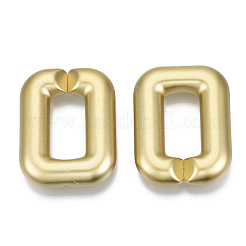 Opaque Spray Painted Acrylic Linking Rings&nbsp;OACR-S021-72A-B01