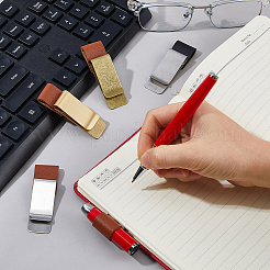 8Pcs 4 Colors PU Leather Pen Pencil Holder Clip&nbsp;AJEW-DC0004-36