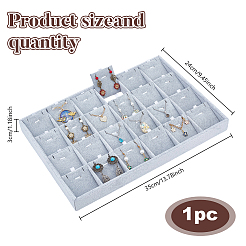 1Pc 24 Grids Velvet Pendant & Necklace Display Trays&nbsp;NDIS-AR0001-02