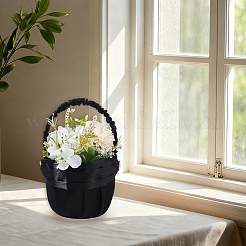 Polyester Flower Baskets with Handle&nbsp;AJEW-CP0010-64