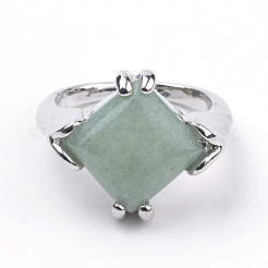 Natural Green Aventurine Rings&nbsp;G-S242-08-B