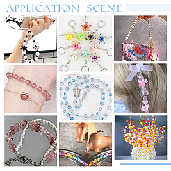 576Pcs 24 Style Transparent & Crackle & Fluorescent & Spray Painted & Frosted & Opaque & Rainbow Acrylic Imitation Pearl Beads&nbsp;DIY-HY0001-35C