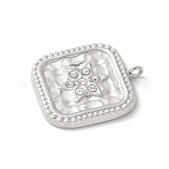 304 Stainless Steel Rhinestone Pendants&nbsp;STAS-Z122-55P