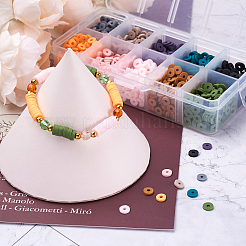 2100Pcs 10 Colors Handmade Polymer Clay Beads&nbsp;CLAY-BT0001-04