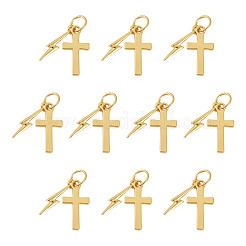 10Pcs Brass Pendants&nbsp;HJEW-TAC0174