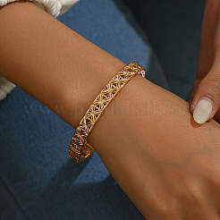 Real 18K Gold Plated Brass Bangles&nbsp;AJ8200-3