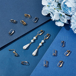 60Pcs 2 Colors 304 Stainless Steel Clip-on Earring Findings&nbsp;STAS-UN0055-91