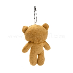 PP Cotton Mini Animal Plush Toys Bear Pendant Decoration&nbsp;HJEW-C002-03A