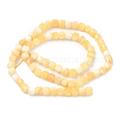 Natural Yellow Jade Beads Strands&nbsp;G-F797-A26-01