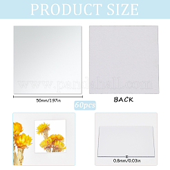 60Pcs Acrylic Mirror Wall Stickers&nbsp;AJEW-SP0001-20A