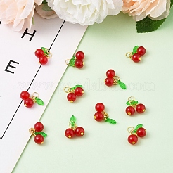 50Pcs Glass Pendants&nbsp;PALLOY-FS00037