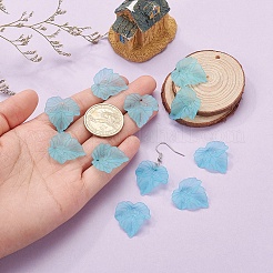 Autumn Theme Transparent Frosted Acrylic Pendants&nbsp;X-PAF002Y-27
