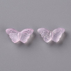 Transparent Spray Painted Glass Beads&nbsp;GLAA-S190-018F-01