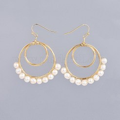 Natural Freshwater Pearl Dangle Earrings&nbsp;EJEW-JE03410