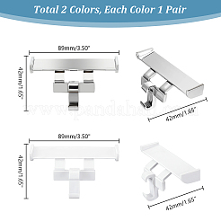 2 Pair 2 Colors Plastic Shoe Decorations&nbsp;FIND-GA0003-85