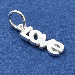 925 Sterling Silver Word Love Charms&nbsp;STER-M119-13S