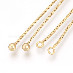 Brass Box Chain Slider Bracelet Making&nbsp;KK-Q675-05G