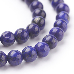 Natural Lapis Lazuli Beads Strands&nbsp;G-G087-4mm