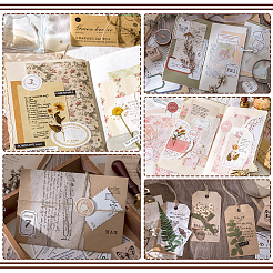 2 Bags 2 Styles Rectangle Scrapbook Paper Pads&nbsp;DIY-CP0009-06