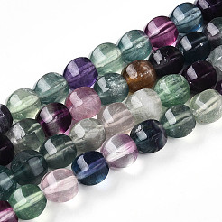 Natural Colorful Fluorite Beads Strands&nbsp;G-T139-55