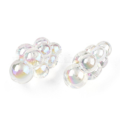 UV Plating Transparent Acrylic Beads&nbsp;X-PACR-T007-36