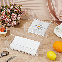 2 Sets 2 Styles Assembled Acrylic Napkin Display Stands&nbsp;ODIS-PH0001-86