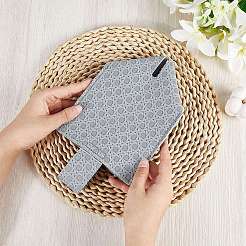1Pc Crossed Textured Imitation Leather Tissue Boxes&nbsp;CON-CL0001-04B