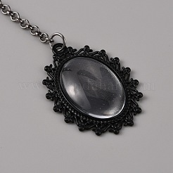 Alloy Graduation Cap Brim Chains Tassel Photo Charms&nbsp;FEPA-WH0001-19EB