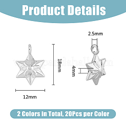40Pcs 2 Colors Alloy Pendants&nbsp;FIND-DC0005-50
