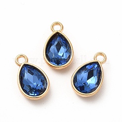 Faceted Glass Rhinestone Pendants&nbsp;GLAA-I051-A06