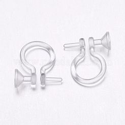 Plastic Clip-on Earring Findings&nbsp;KY-P007-D01