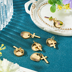 10Pcs Brass Pendants&nbsp;PALLOY-TAC0270