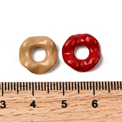Baking Paint Alloy Enamel European Beads&nbsp;FIND-G092-08