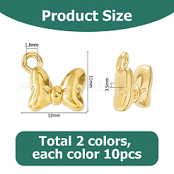 20Pcs 2 Colors 304 Stainless Steel Charms&nbsp;STAS-HS0001-88