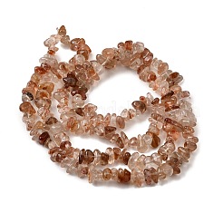 Natural Hematoid Quartz/Ferruginous Quartz Beads Strands&nbsp;G-H315-A05-01