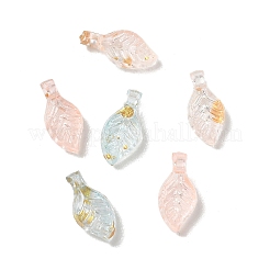 Transparent Acrylic and Gold Foil Pendants&nbsp;AC-CBAF9C1-04A-12
