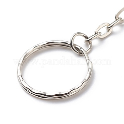 Teardrop Handmade Lampwork Evil Eye Pendants Keychain&nbsp;KEYC-JKC00379-03