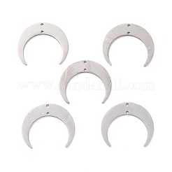 201 Stainless Steel 2-Loop Link Charms&nbsp;X-STAS-N090-LA039-P