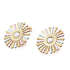 304 Stainless Steel Stud Earrings for Women&nbsp;EJEW-A164-05G