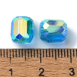 AB Color Plated Glass Beads&nbsp;GLAA-F108-12B-11