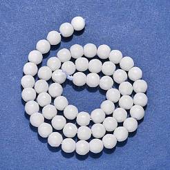 Synthetic White Agate Beads Strands&nbsp;X-G-D419-6mm-01