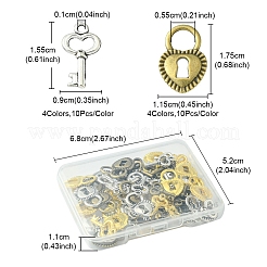 80Pcs 8 Style DIY Alloy Pendants&nbsp;FIND-FS0001-66