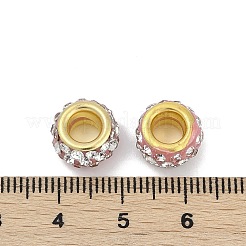 Alloy Rhinestone Clay Pave Beads&nbsp;ALRI-D300-04G