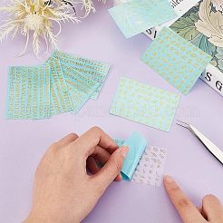 8Pcs 2 Styles Brass Self-Adhesive Picture Stickers&nbsp;STIC-OC0001-02