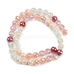 Electroplate Glass Beads Strands&nbsp;EGLA-B011-05A-8mm