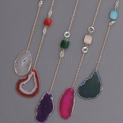 Acrylic Sun Pendant Decorations&nbsp;HJEW-D302-06