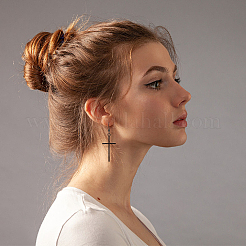 3Pcs 3 Colors Stainless Steel Dangle Earrings&nbsp;EJEW-FI0003-04