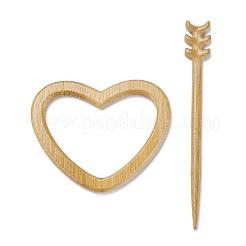 Heart Wood Brooches&nbsp;JEWB-C010-06