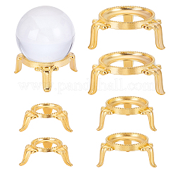 6Pcs 3 Styles Alloy Crystal Ball Display Bases&nbsp;ODIS-ME0001-05