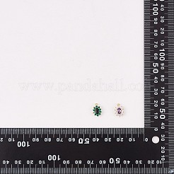 10Pcs Eco-Friendly Brass Micro Pave Cubic Zirconia Charms&nbsp;ZIRC-SZ0003-70